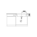 Кухонная мойка Blanco Etagon 700-IF, отводная арматура, полированная сталь 524272