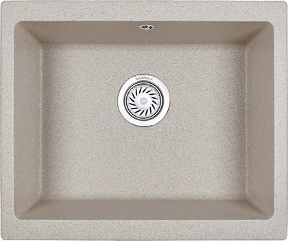 Кухонная мойка Granula 5551, 555x460, универсальный монтаж, кварц, Пирит 5551, ПИРИТ