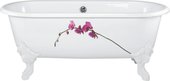 Овальная чугунная ванна с декором 175x80см, antislip Jacob Delafon Cleo E2942-00