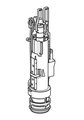 Клапан сливной Geberit Тип 212, для встраиваемых бачков 244.820.00.1