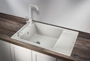 Кухонная мойка Granula 7806, 780x500, накладная, с крылом, кварц, Базальт 7806, БАЗАЛЬТ