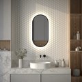 Зеркало с окантовкой Defesto Aura 40x80, LED подсветка, без выключателя, нейтральный белый свет DF 2922