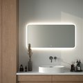 Зеркало с матированием и LED-подсветкой Defesto, 34W, 120x60см, сенсорный выключатель, нейтральный белый свет DF 3808SH