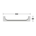 Поручень Keuco Edition 11, 322мм, нержавеющая сталь 11107 210000