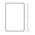 Зеркало с окантовкой Defesto Aura 80x120, LED подсветка, без выключателя, тёплый белый свет DF 2980