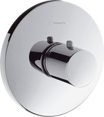 Термостат для душа Hansgrohe Ecostat S Highflow наружная часть, с цилиндрической рукояткой, хром 15715000