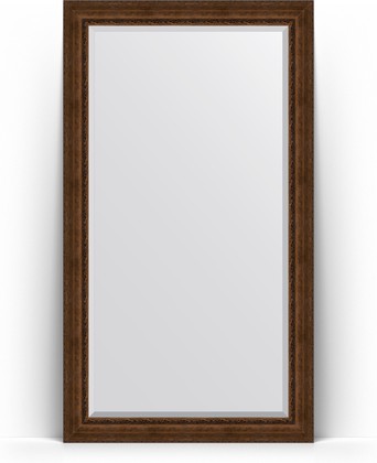 Зеркало Evoform Exclusive Floor 1170x2070 пристенное напольное, с фацетом, в багетной раме 120мм, состаренная бронза с орнаментом BY 6179