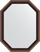 Зеркало Evoform Polygon 540x690 в багетной раме 50мм, махагон с орнаментом BY 7274