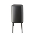Мусорный бак Brabantia Bo Touch Bin 3x11л, трёхсекционный, тёмно-серый 233586