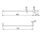 Держатель для полотенец Kludi Vela R 800, хром 5896105