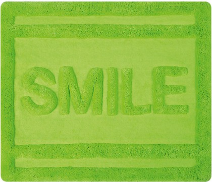 Коврик для ванной Spirella Ibiza Love Smile, 55x65см, хлопок, зелёный 1017820