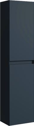 Подвесной пенал Aqwella Geometria 150x35см с двумя дверьми в сером цвете GE0535GRM
