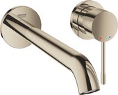 Смеситель для раковины Grohe Essence L-Size настенный, встраиваемый, глянцевый никель 19967BE1