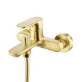 Смеситель для ванны Aquatek Альфа, шлифованное золото AQ1940BG