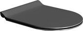 Сиденье для унитаза GSI Pura, с крышкой Slim SoftClose, Ardesia matt чёрный матовый MS86CSN26