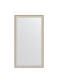 Зеркало Evoform Definite 750x1350 в багетной раме 60мм, золотые бусы на серебре BY 1102