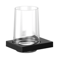 Держатель стакана Keuco Edition 11, в комплекте с хрустальным стаканом, чёрный матовый 11150 379000