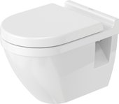 Унитаз подвесной Duravit Starck 3, 540мм, белый глянцевый 2200090000