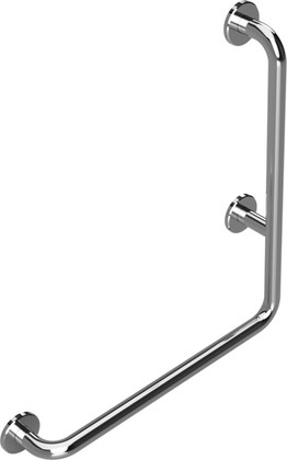 Поручень для душа Bemeta Help 680, правый, с крышками, полированная сталь 301112061