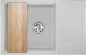 Кухонная мойка Granula Estetica ES-7807, 780x500, с крылом, кварц, Арктик 7807, АРКТИК
