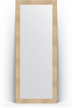Зеркало Evoform Definite Floor 810x2010 пристенное напольное, в багетной раме 90мм, золотые дюны BY 6007