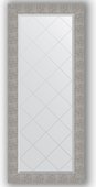 Зеркало Evoform Exclusive-G 660x1560 с гравировкой, в багетной раме 90мм, чеканка серебряная BY 4152