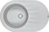 Кухонная мойка Granula Standart 7601, 760x500, овальная, кварц, Базальт 7601, БАЗАЛЬТ