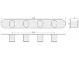 Вешалка Сунержа Round L 370, Золотой шёлк 32-3020-1370