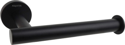 Держатель туалетной бумаги Aquatek Вега, матовый чёрный AQ4008MB