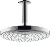 Верхний душ Hansgrohe Raindance Select S 240 2jet, с потолочным держателем, хром-белый 26467400