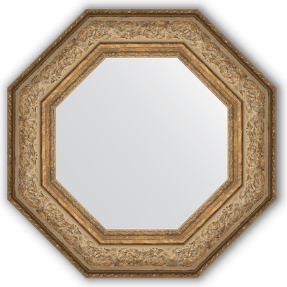 Зеркало Evoform Octagon 606x606 в багетной раме 109мм, виньетка античная бронза BY 3850