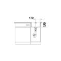 Кухонная мойка Blanco Andano 340-IF, отводная арматура, полированная сталь 522953