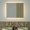 Зеркало с фацетом Defesto Glow 70x60, LED подсветка, сенсорный выключатель, тёплый белый свет DF 2516SH