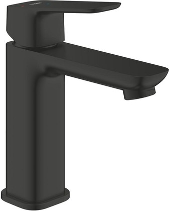 Смеситель для раковины Grohe Cubeo M-Size, CoolStart, нажимной донный клапан, матовый чёрный 1017572430