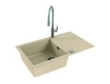 Кухонная мойка Alveus Cadit 40, 860x500, врезная, с крылом, песочный 1132028