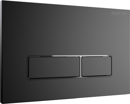 Панель смыва Aquatek клавиши прямоугольные, 162x244, ободок хром, оружейная сталь KDI-0000065