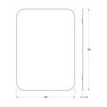 Зеркало прямоугольное Evoform Colora 500x700, с чёрной окантовкой BY 0434