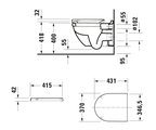 Сиденье для унитаза Duravit Starck 3, с системой плавного опускания 0063890094