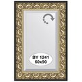 Зеркало Evoform Exclusive 600x900 с фацетом, в багетной раме 106мм, барокко золото BY 1241