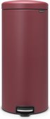 Бак для мусора Brabantia Newicon, 30л, с педалью, минерально-бордовый 115981