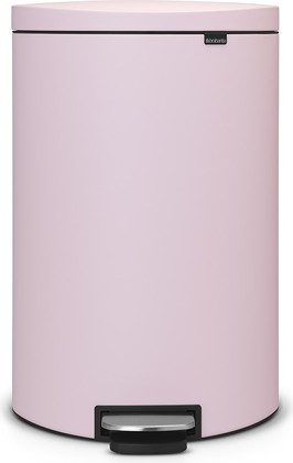 Мусорный бак с педалью Brabantia FlatBack+, 40л, розовый 103926