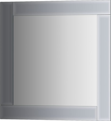 Зеркало Evoform Style 500x500 с зеркальным обрамлением, графит BY 0825
