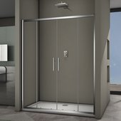 Душевая дверь Veconi Vianno VN-62, 180см, прозрачное стекло, Easy Clean, хром VN62-180-01-19C3