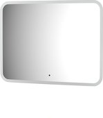 Зеркало с матированием и LED-подсветкой Defesto, 25W, 80x60см, ИК-выключатель, нейтральный белый свет DF 3807RH