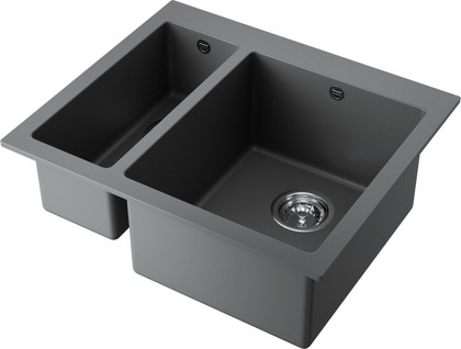 Кухонная мойка Omoikiri Bosen 59-2-PL, гранит, платина 4993224