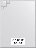 Зеркало для ванной 60x80см с декором FBS CZ 0812
