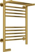Полотенцесушитель электрический Сунержа Богема 2.0, с полкой, 600x400, МЭМ слева, золото 03-5206-6040