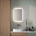 Зеркало с матированием и LED-подсветкой Defesto, 21W, 50x70см, ИК-выключатель, нейтральный белый свет DF 3804R