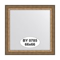 Зеркало Evoform Definite 660x660 в багетной раме 66мм, состаренная бронза BY 0785