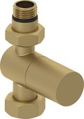 Вентиль Сунержа прямой Цилиндр G1/2"НРxG3/4"НГ, матовое золото 032-1401-1234
